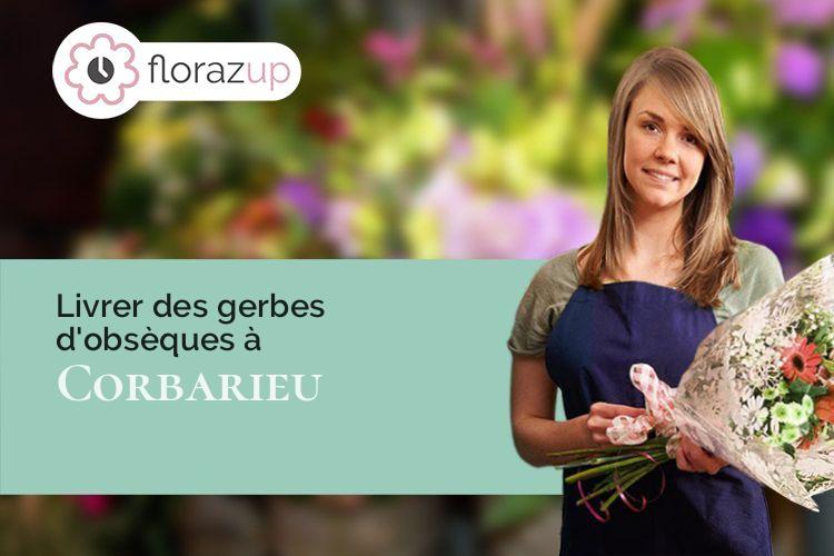 couronnes de fleurs pour des obsèques à Corbarieu (Tarn-et-Garonne/82370)