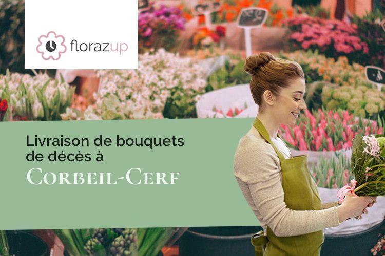 coupes de fleurs pour des funérailles à Corbeil-Cerf (Oise/60110)