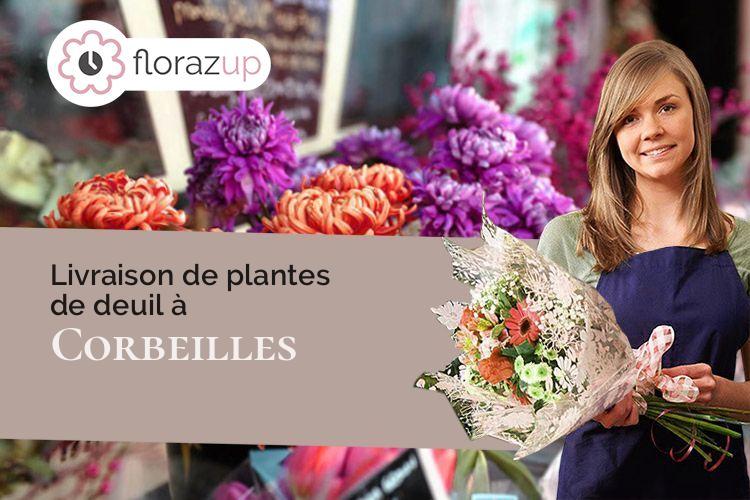 compositions florales pour une crémation à Corbeilles (Loiret/45490)