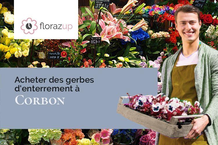 fleurs deuil pour une crémation à Corbon (Orne/61400)