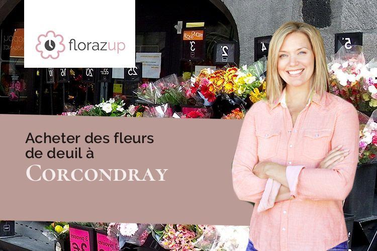 compositions de fleurs pour des funérailles à Corcondray (Doubs/25410)