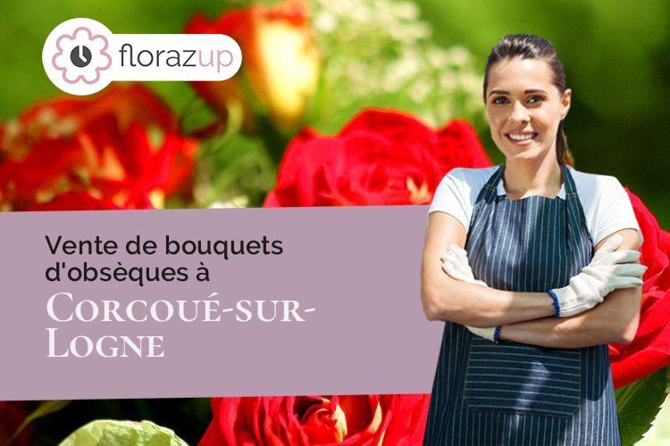 créations de fleurs pour un enterrement à Corcoué-sur-Logne (Loire-Atlantique/44650)