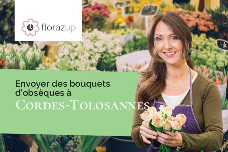 couronnes de fleurs pour un enterrement à Cordes-Tolosannes (Tarn-et-Garonne/82700)
