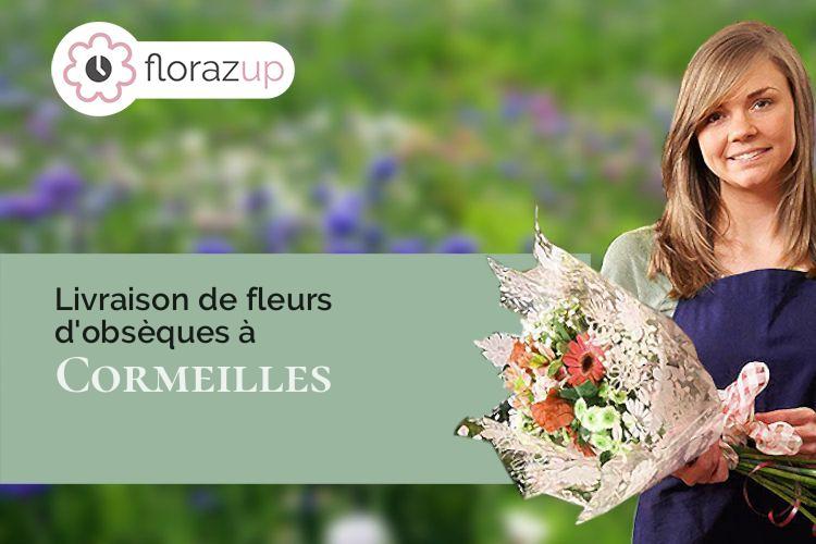 créations florales pour des funérailles à Cormeilles (Eure/27260)