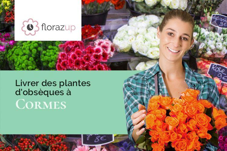 créations florales pour des obsèques à Cormes (Sarthe/72400)