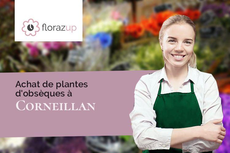 couronnes de fleurs pour des obsèques à Corneillan (Gers/32400)
