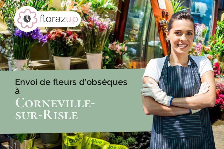 bouquets de fleurs pour un deuil à Corneville-sur-Risle (Eure/27500)