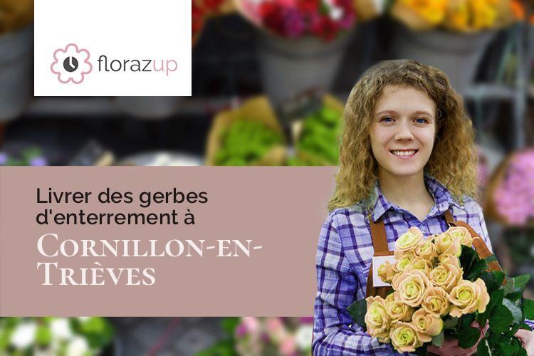 coeurs de fleurs pour un décès à Cornillon-en-Trièves (Isère/38710)