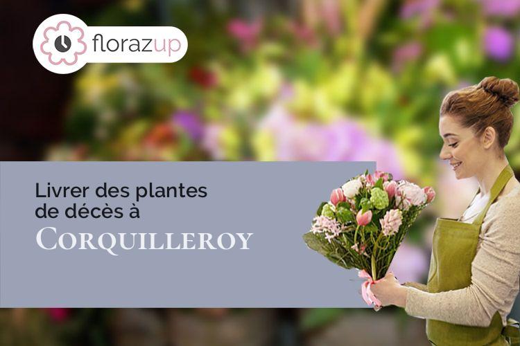 coupes de fleurs pour un enterrement à Corquilleroy (Loiret/45120)
