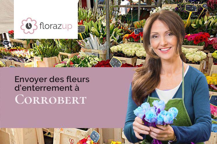 créations de fleurs pour des obsèques à Corrobert (Marne/51210)