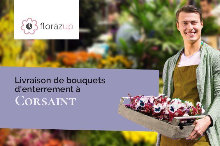créations florales pour un deuil à Corsaint (Côte-d'Or/21460)
