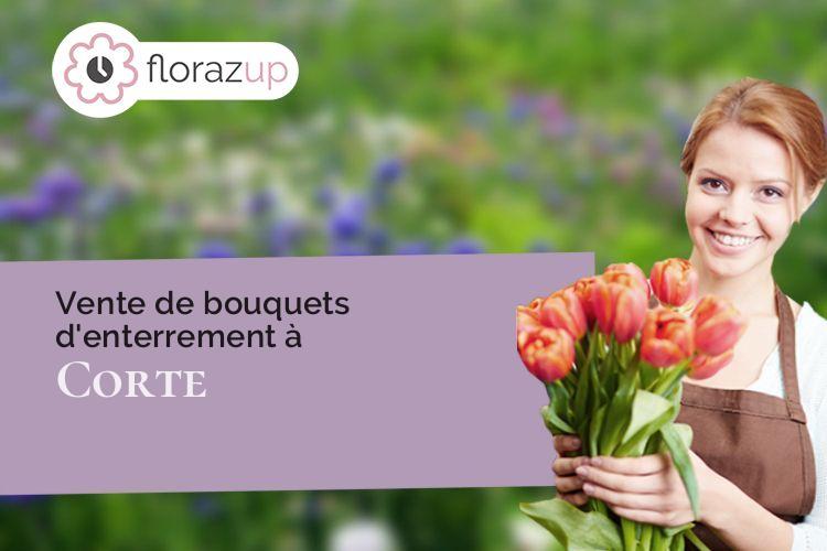couronnes de fleurs pour une crémation à Corte (Corse/20250)