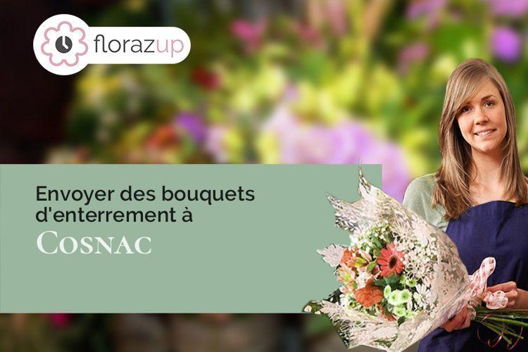 coeur de fleurs pour des obsèques à Cosnac (Corrèze/19360)