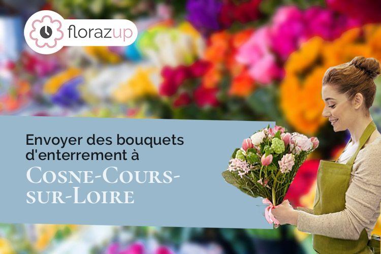 gerbes de fleurs pour des funérailles à Cosne-Cours-sur-Loire (Nièvre/58200)