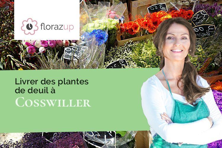 couronnes florales pour des obsèques à Cosswiller (Bas-Rhin/67310)