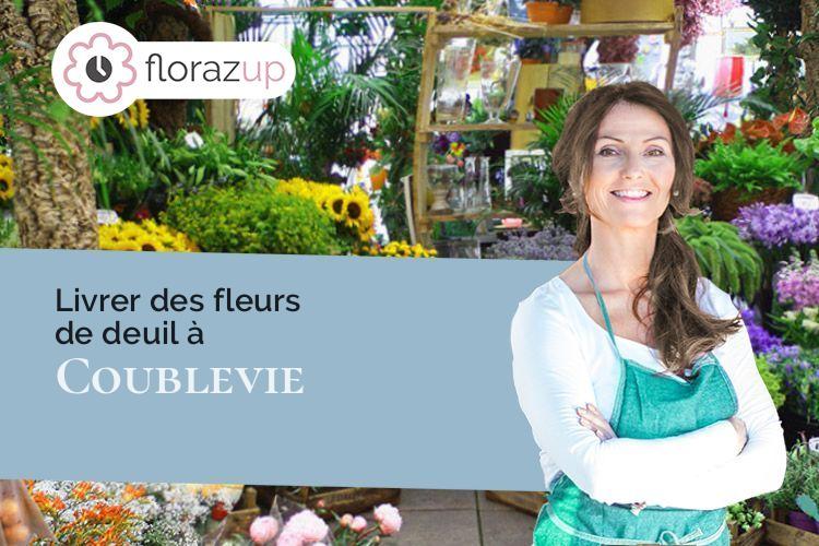 couronnes florales pour un enterrement à Coublevie (Isère/38500)