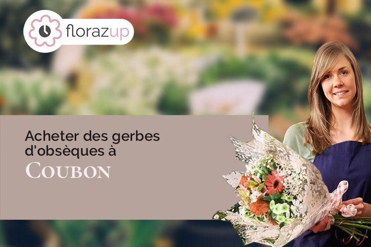 fleurs deuil pour un enterrement à Coubon (Haute-Loire/43700)
