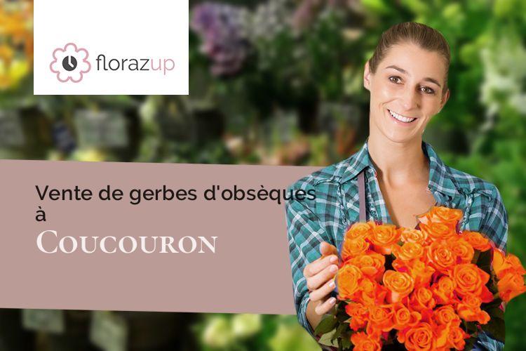 compositions florales pour un enterrement à Coucouron (Ardèche/07470)