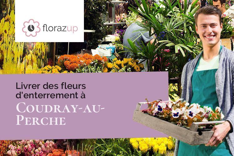 compositions florales pour un enterrement à Coudray-au-Perche (Eure-et-Loir/28330)