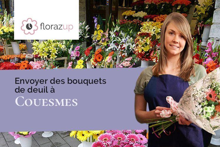 compositions florales pour un enterrement à Couesmes (Indre-et-Loire/37330)