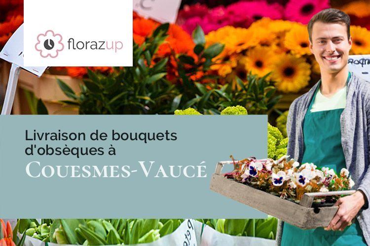 gerbes de fleurs pour des obsèques à Couesmes-Vaucé (Mayenne/53300)