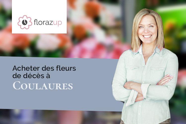 couronnes florales pour des obsèques à Coulaures (Dordogne/24420)