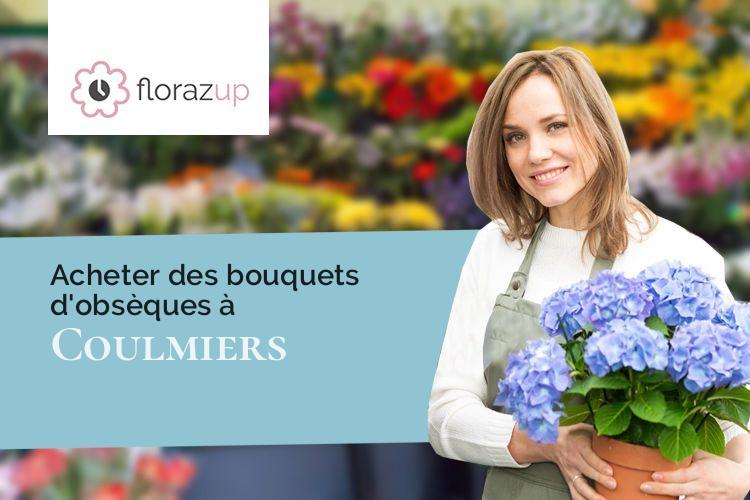 compositions florales pour des funérailles à Coulmiers (Loiret/45130)