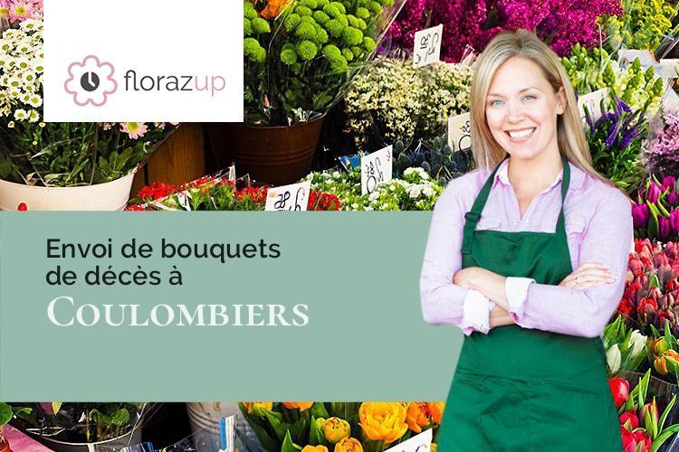 couronnes florales pour un décès à Coulombiers (Sarthe/72130)