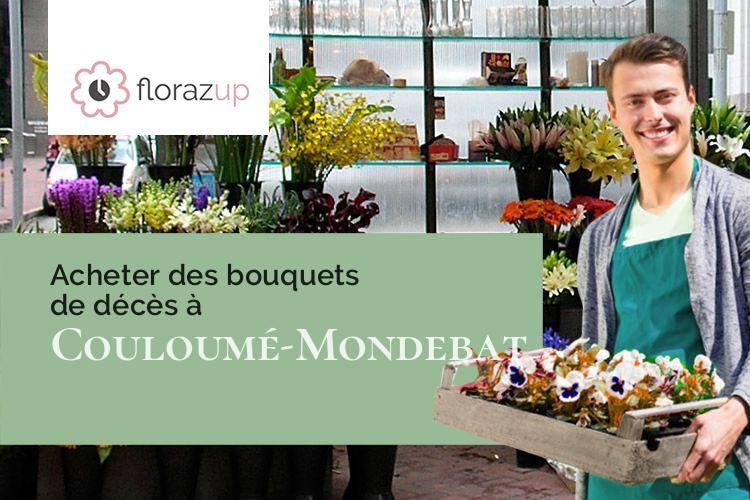 compositions florales pour des funérailles à Couloumé-Mondebat (Gers/32160)