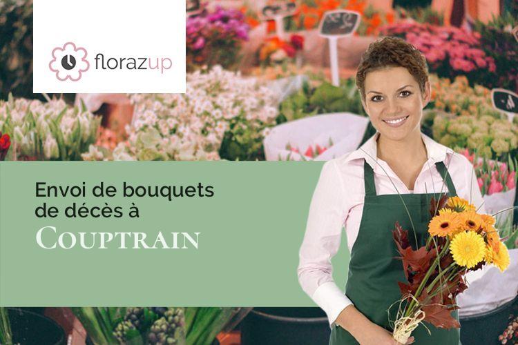 créations florales pour un deuil à Couptrain (Mayenne/53250)