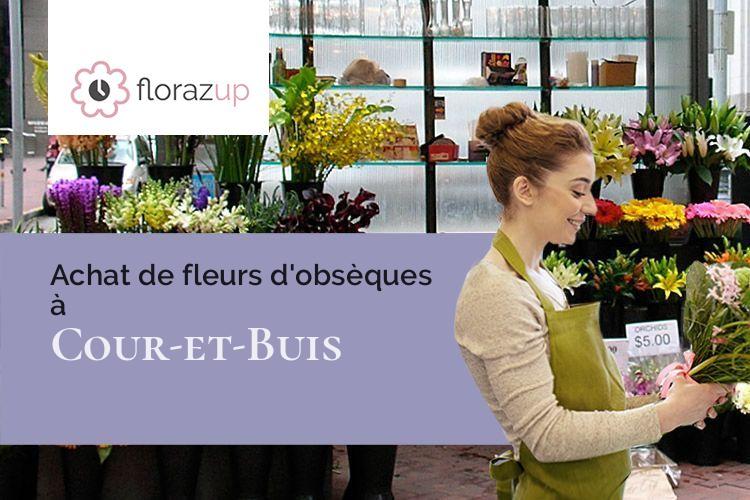 fleurs deuil pour un deuil à Cour-et-Buis (Isère/38122)