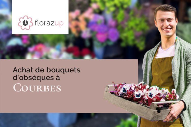 couronnes florales pour un décès à Courbes (Aisne/02800)