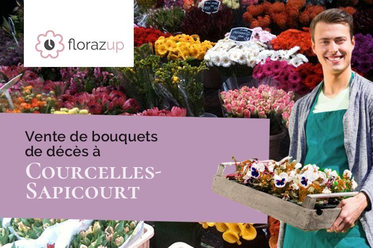 coupes de fleurs pour un décès à Courcelles-Sapicourt (Marne/51140)