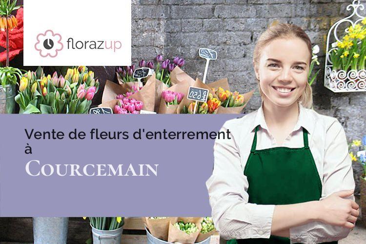 bouquets de fleurs pour un deuil à Courcemain (Marne/51260)