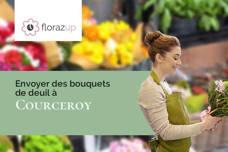 gerbes de fleurs pour un deuil à Courceroy (Aube/10400)