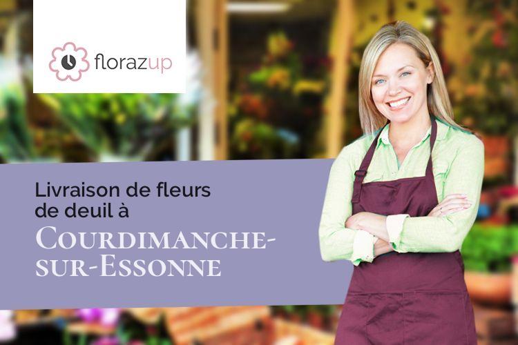 coupes de fleurs pour un enterrement à Courdimanche-sur-Essonne (Essonne/91720)