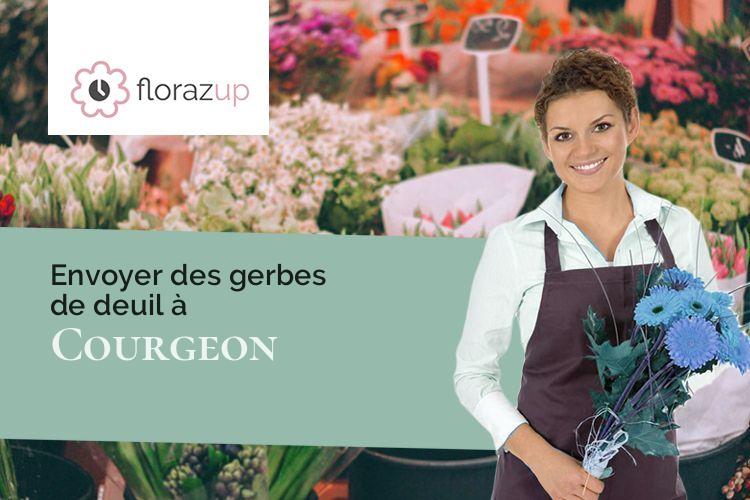 gerbes de fleurs pour une crémation à Courgeon (Orne/61400)