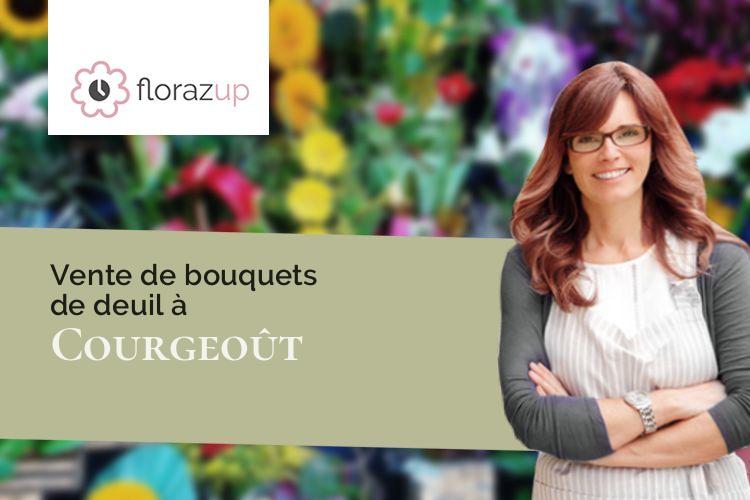 créations de fleurs pour un décès à Courgeoût (Orne/61560)