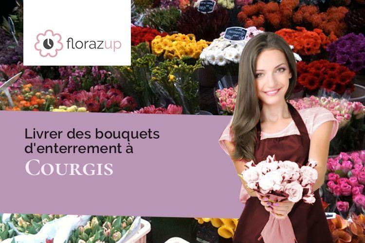 compositions de fleurs pour un enterrement à Courgis (Yonne/89800)