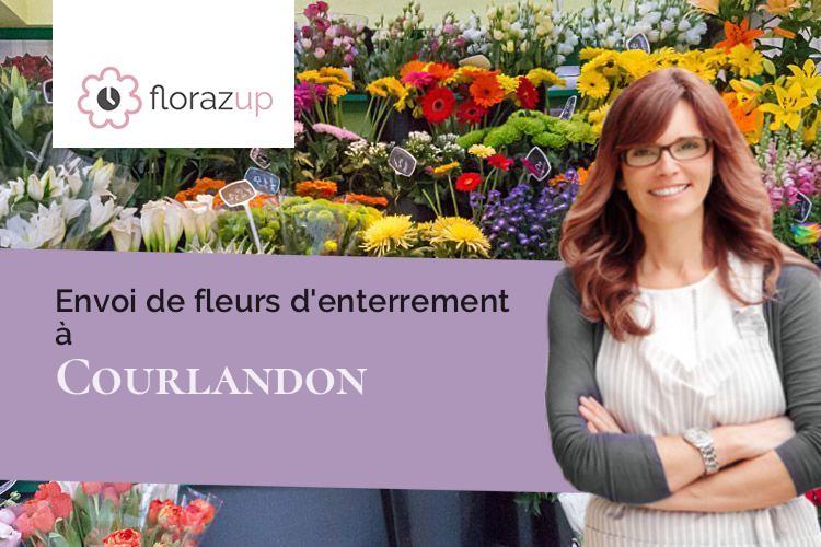 compositions de fleurs pour un décès à Courlandon (Marne/51170)