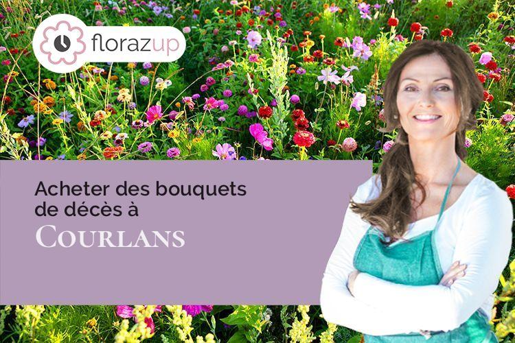 bouquets de fleurs pour un enterrement à Courlans (Jura/39570)