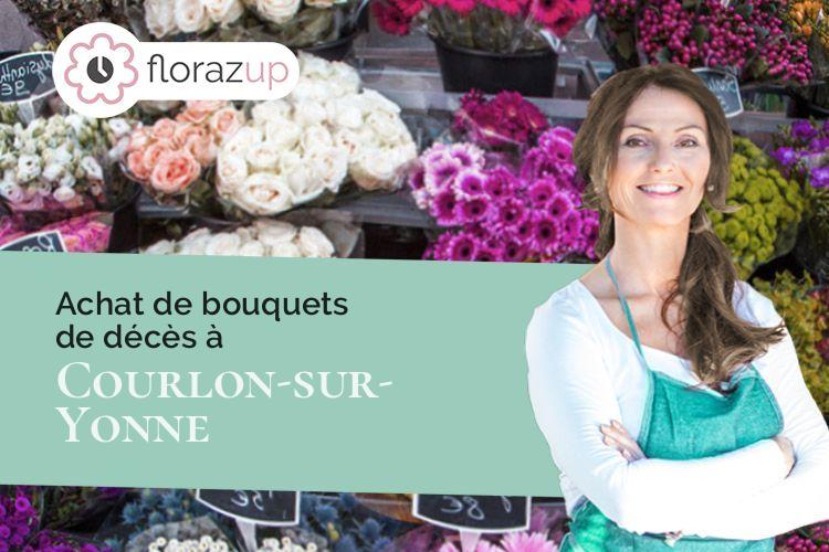 créations florales pour un deuil à Courlon-sur-Yonne (Yonne/89140)