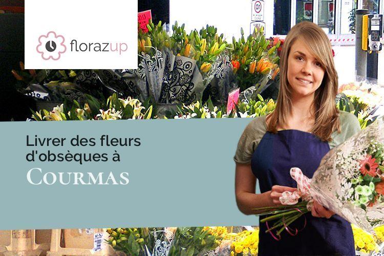 coeurs de fleurs pour des obsèques à Courmas (Marne/51390)