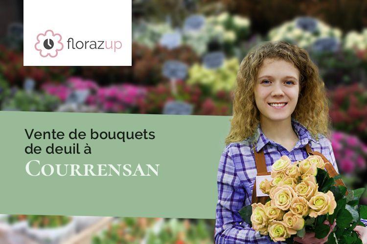 gerbes de fleurs pour des funérailles à Courrensan (Gers/32330)