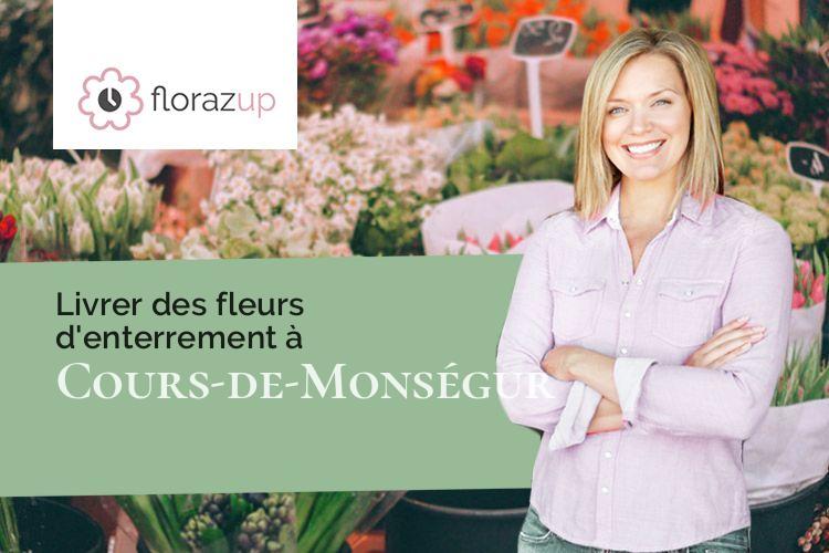 coupes de fleurs pour une crémation à Cours-de-Monségur (Gironde/33580)