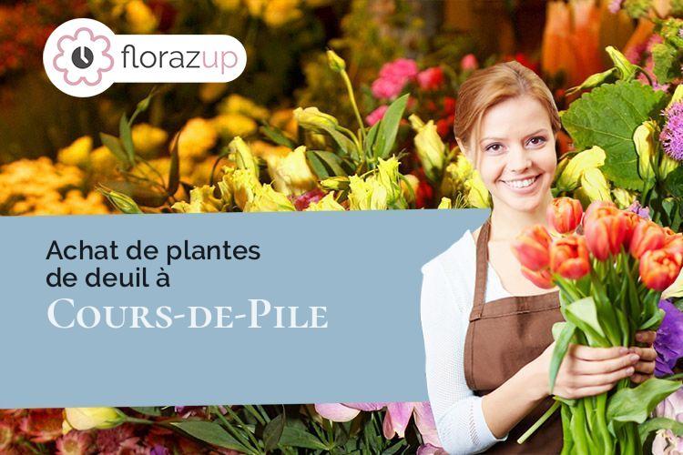 compositions de fleurs pour un enterrement à Cours-de-Pile (Dordogne/24520)