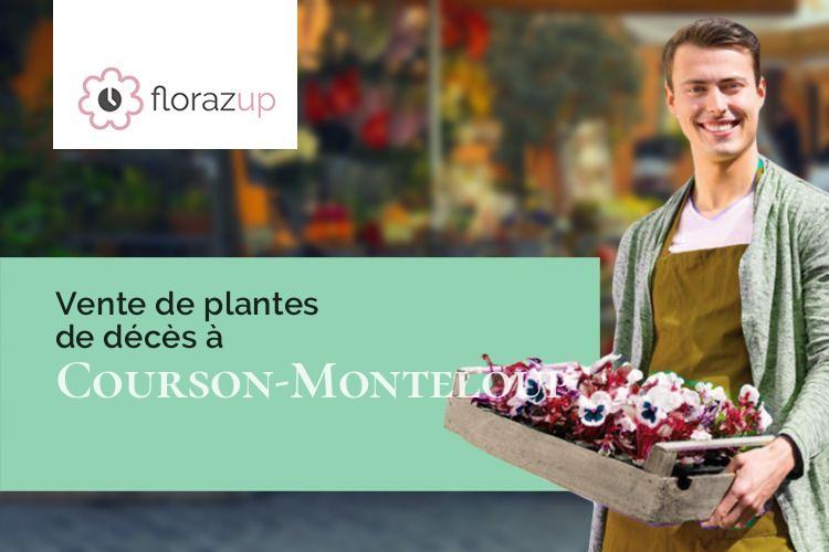 coeurs de fleurs pour des funérailles à Courson-Monteloup (Essonne/91680)