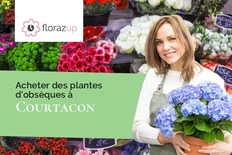 compositions de fleurs pour des obsèques à Courtacon (Seine-et-Marne/77560)