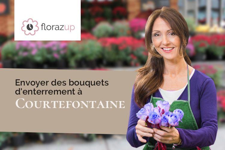 compositions florales pour des obsèques à Courtefontaine (Jura/39700)