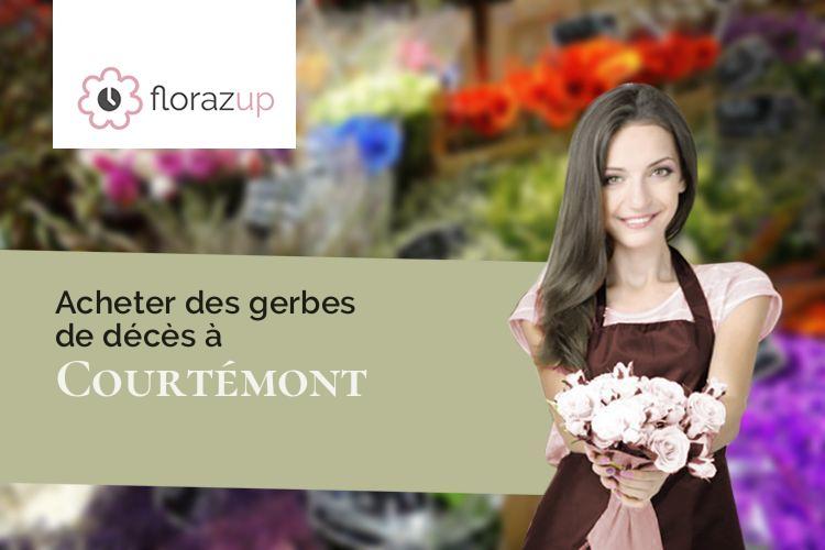 créations florales pour des funérailles à Courtémont (Marne/51800)